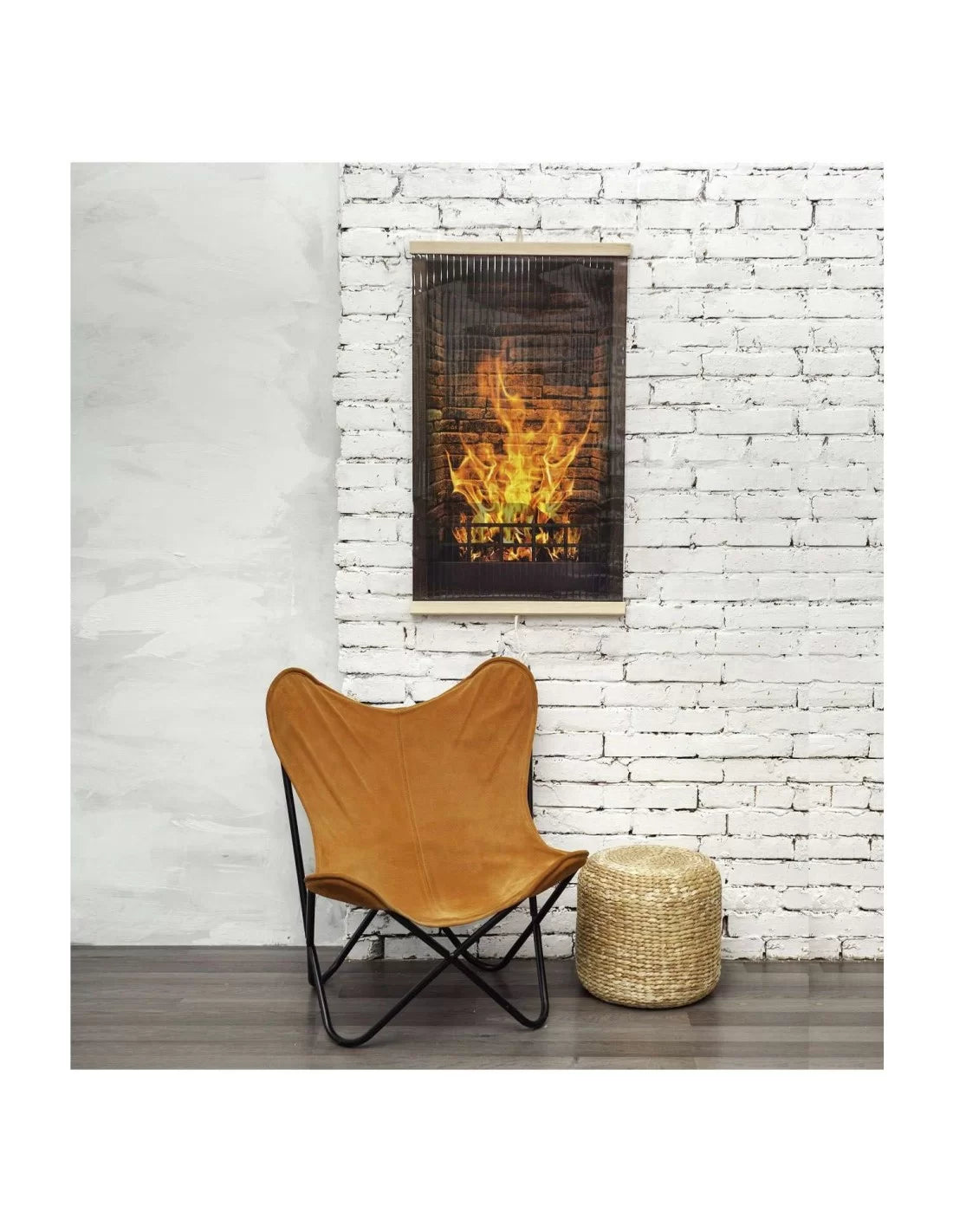 Panou radiant electric decorativ TRIO, incalzire cu infrarosu 420W/ 210W, model Semineu, 100 x 57 cm