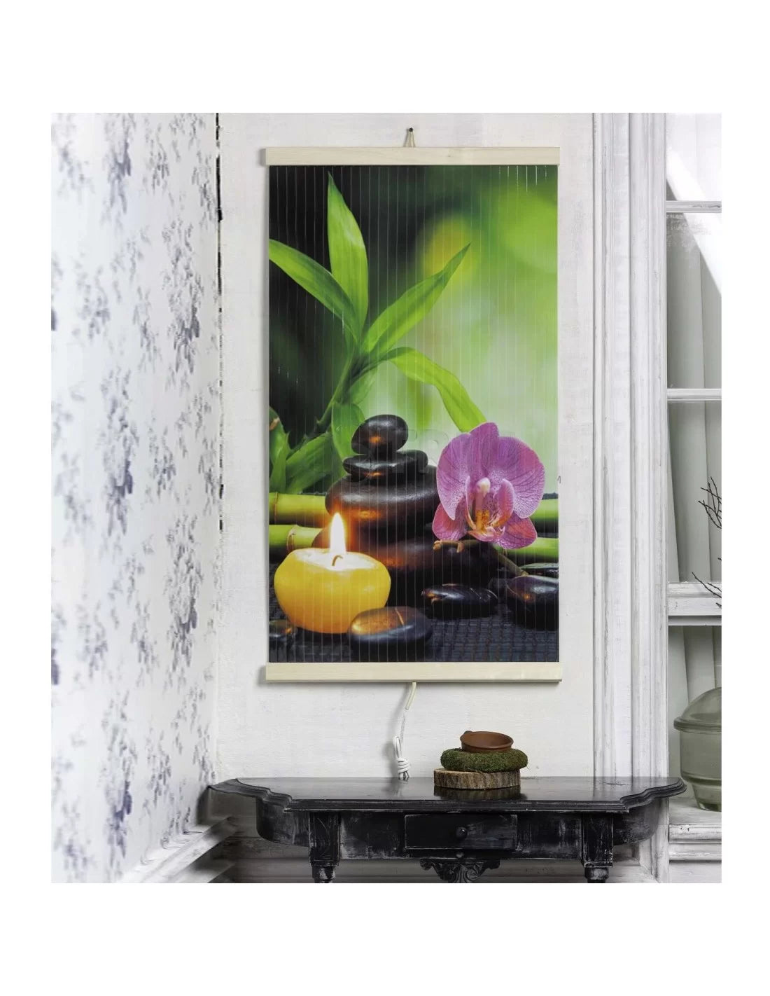 Panou radiant electric decorativ TRIO, incalzire cu infrarosu 420W/ 210W, model Harmony, 100 x 57 cm