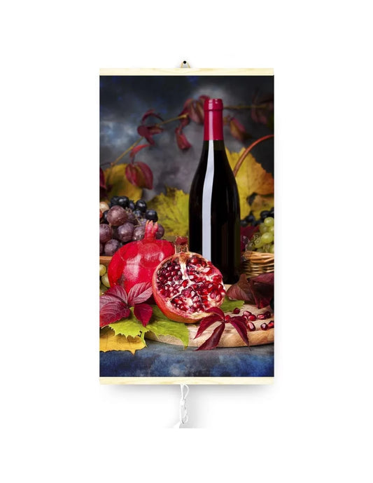 Panou radiant electric decorativ TRIO, incalzire cu infrarosu 420W/ 210W, model Wine, 100 x 57 cm