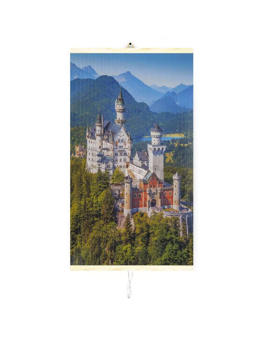 Panou radiant electric decorativ TRIO, incalzire cu infrarosu 420W/ 210W, model Castel, 100 x 57 cm