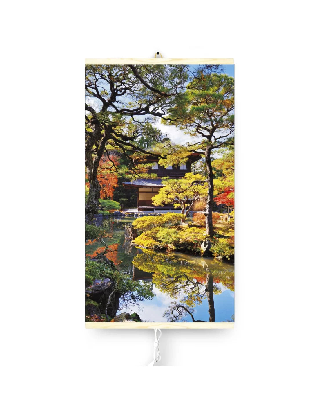 Panou radiant electric decorativ TRIO, incalzire cu infrarosu 420W/ 210W, model Garden Kyoto, 100 x 57 cm