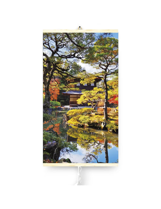 Panou radiant electric decorativ TRIO, incalzire cu infrarosu 420W/ 210W, model Garden Kyoto, 100 x 57 cm