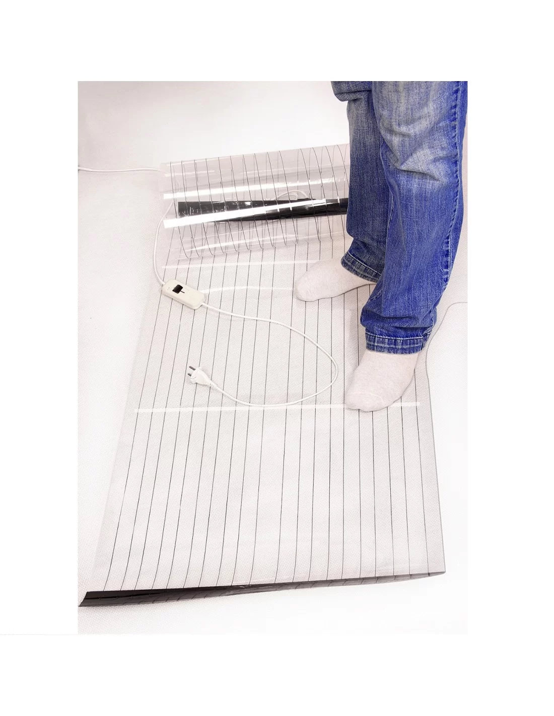 Covor incalzire infrarosu Trio 100cm x 60cm 185 W, 2 trepte incalzire, termostat inclus